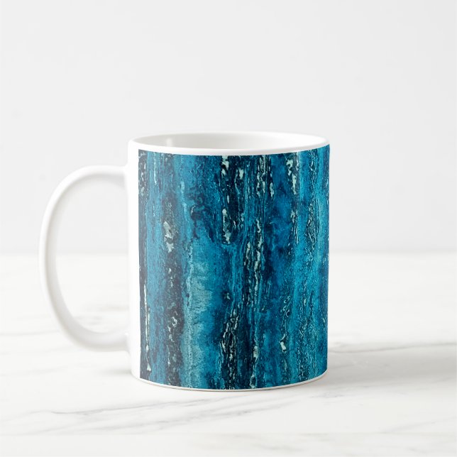 Blauer Marmorstein Kaffeetasse (Links)