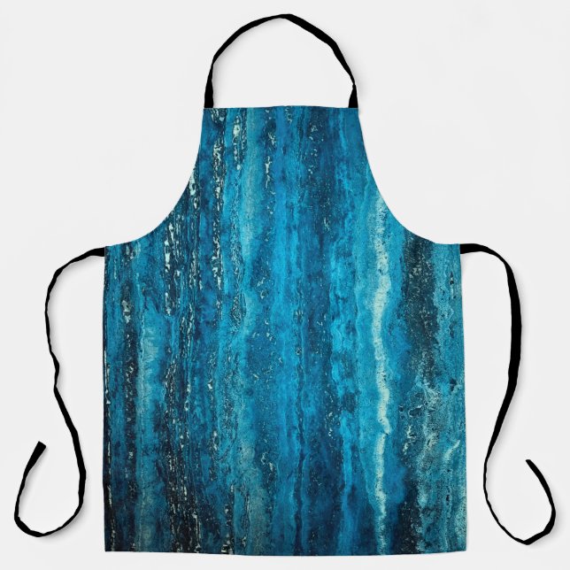 Blauer Marmorstein Schürze (Vorderseite)