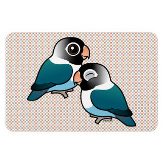 Blauer maskierter Lovebird Adorable Pair Magnet