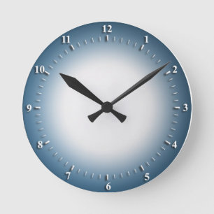 Blauer Mauer Runde Wanduhr