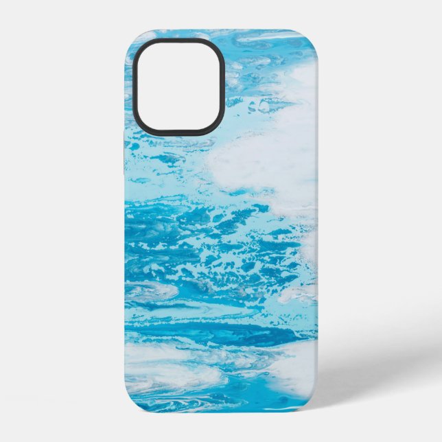 Blauer Meer iPhone 12 Hülle (Rückseite)