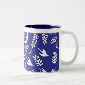BLAUER MEERBLICK ZWEIFARBIGE TASSE