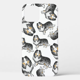 Blauer Merle Rough Collie Süßes Cartoon-Hund-Muste Case-Mate iPhone Hülle
