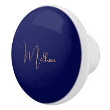 Blauer minimalistischer benutzerdefinierter Name 