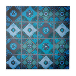 Blauer Mittelmeerraum Keramik Tile Fliese