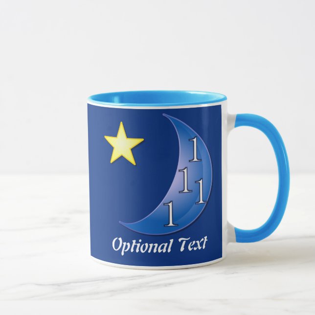 Blauer Mond individuell einstellbar Tasse (Rechts)