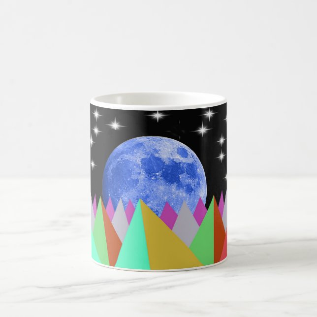 Blauer Mond Kaffeetasse (Mittel)