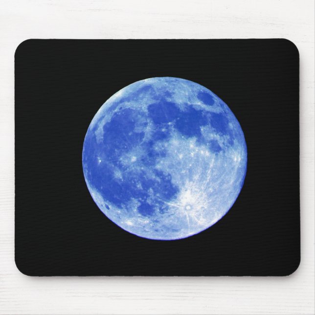 Blauer Mond Mousepad (Vorne)