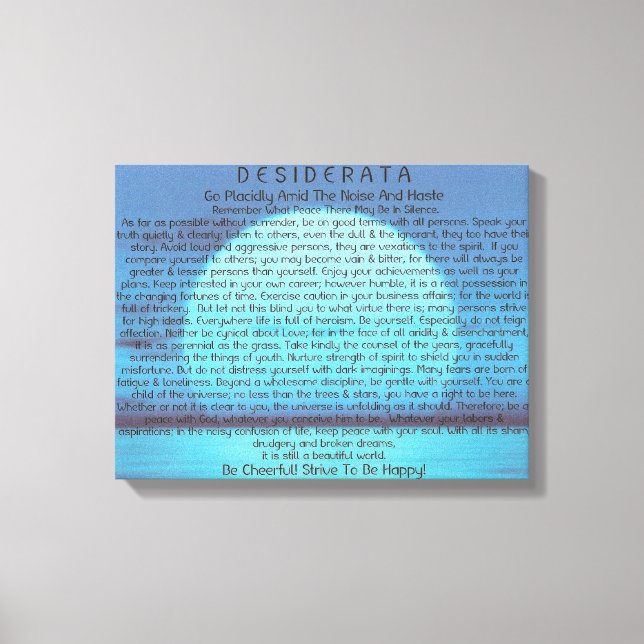 Blauer Mond steigt auf Leinwand (Vorderseite)