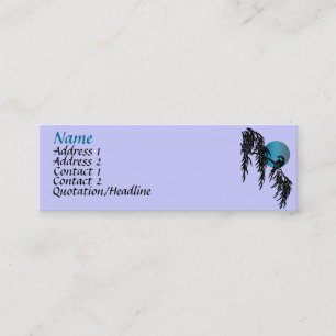 Blauer Mond-Visitenkarten Mini Visitenkarte