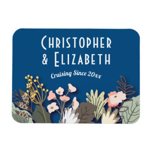 Blauer Monogramm für den Tor-Finder Magnet