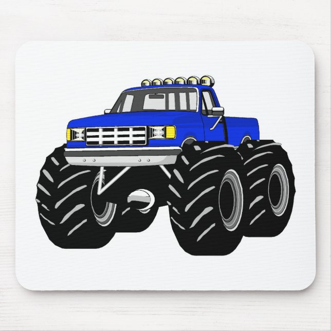 BLAUER MONSTER-LKW MOUSEPAD (Vorne)