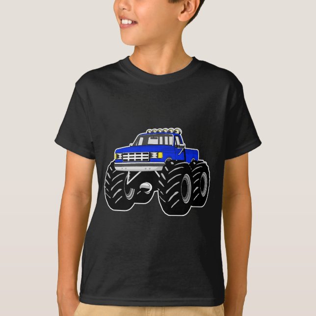 BLAUER MONSTER-LKW T-Shirt (Vorderseite)