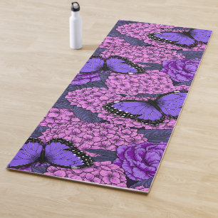 Blauer Morpho-Garten 2 Yogamatte