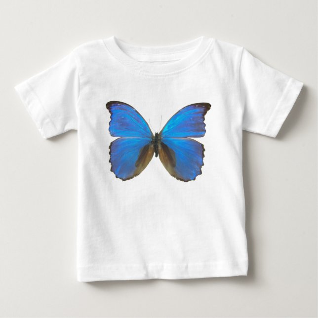 Blauer Morpho-Schmetterling Baby T-shirt (Vorderseite)