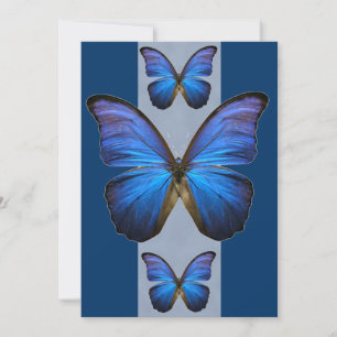 Blauer Morpho-Schmetterling Einladungen