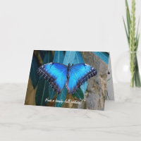 Blauer Morpho-Schmetterling Geburtstag