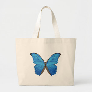 Blauer Morpho Schmetterling Jumbo Stoffbeutel