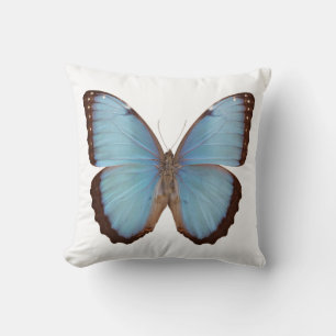 Blauer Morpho Schmetterling Kissen