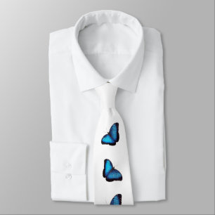 Blauer Morpho-Schmetterling-Krawatte Krawatte