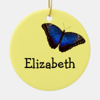 Blauer Morpho Schmetterling personalisiert