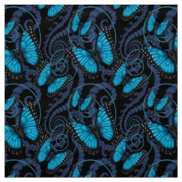 Blauer Morpho Schmetterling Stoff