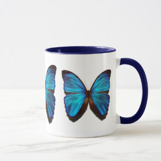 Blauer morpho Schmetterling Tasse
