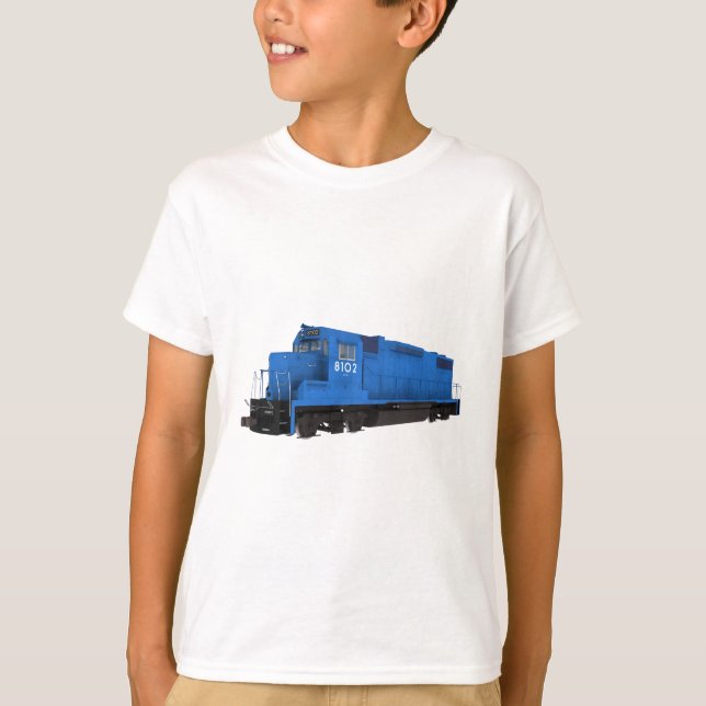 Blauer Motor: T-Shirt (Vorderseite)