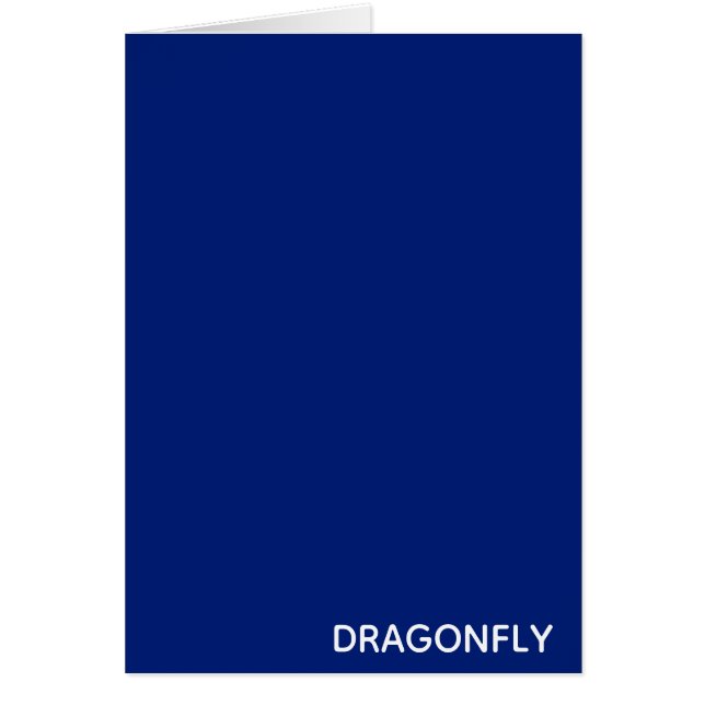 Blauer Name der Libelle (Vorne)