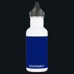 Blauer Name der Libelle Edelstahlflasche<br><div class="desc">Blauer Name der Libelle</div>