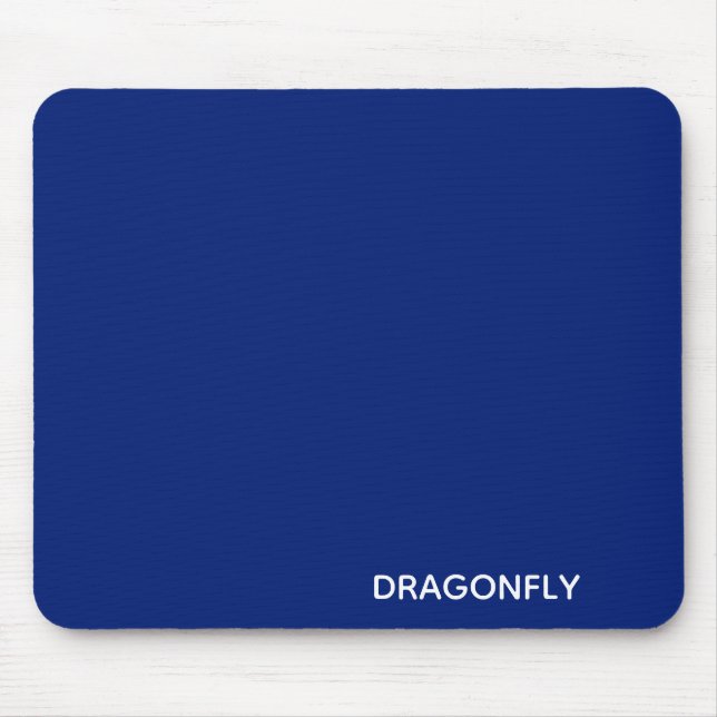 Blauer Name der Libelle Mousepad (Vorne)