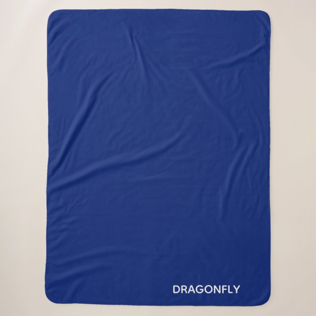 Blauer Name der Libelle Sherpadecke (Vorderseite)