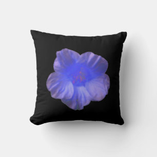 Blauer Nasturtium Blume Pillow Kissen