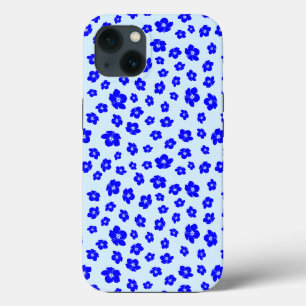 Blauer Navy-Hibiskus Case-Mate iPhone Hülle