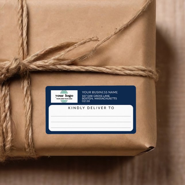 Blauer Navy-Lieferant zum Versand von Logos (Von Creator hochgeladen)