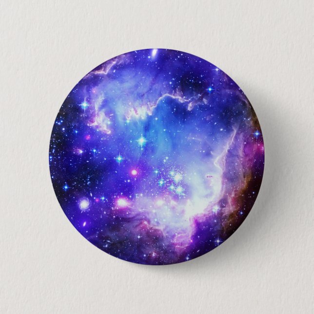 Blauer Nebel Button (Vorderseite)