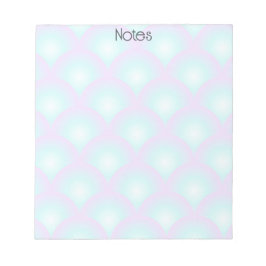 Blauer Ombre-Jakobsmuschel-Notizblock Notizblock