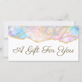 Blauer Opal-Geschenkgutschein