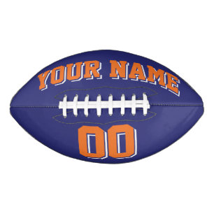 BLAUER ORANGE UND WEISSE BUNTE FOOTBALL