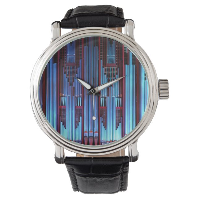Blauer Organismus Armbanduhr (Vorderseite)