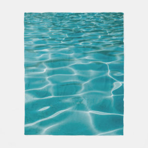 Blauer Ozean Fleecedecke