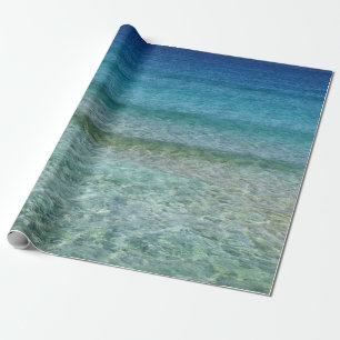 Blauer Ozean Geschenkpapier