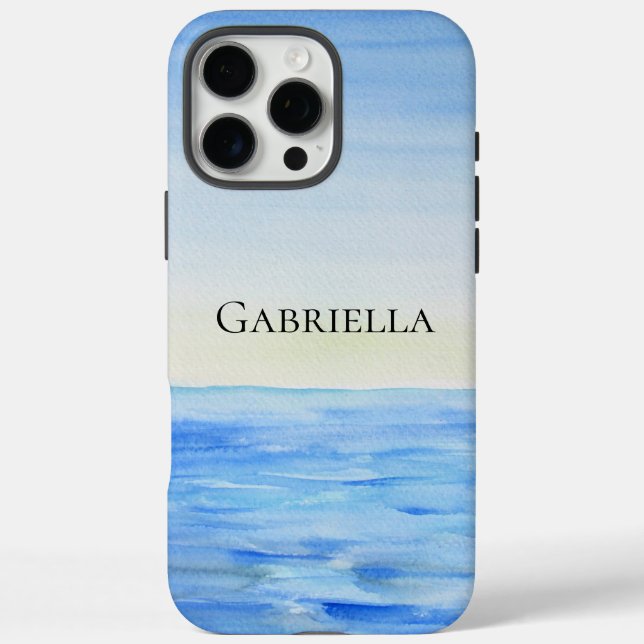 Blauer Ozean iPhone 16 Pro Max Hülle (Rückseite)