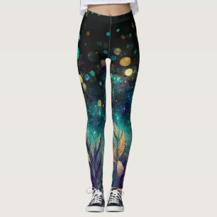 Blauer Ozean Leggings