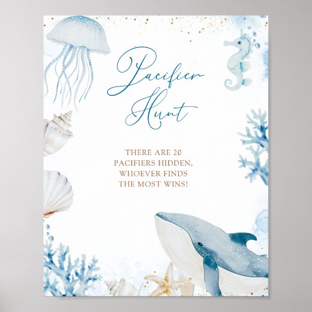 Blauer Ozean sieht dich bald Sommer-Jagd-Poster Poster (Vorne)