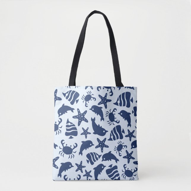 Blauer Ozean Tasche (Vorderseite)