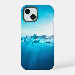 blauer Ozean unter Wasser iPhone 15 Hülle