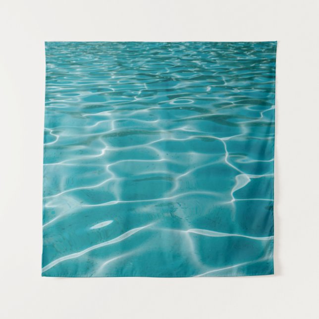 Blauer Ozean Wandteppich (Vorderseite)