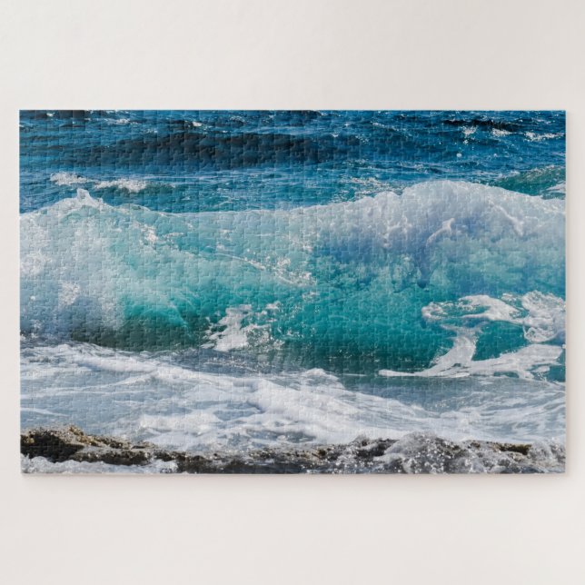 Blauer Ozean Waves & Rocks, Vs 2 (Horizontal)