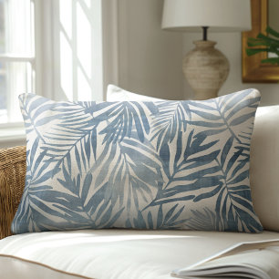 Blauer Palmblättriger Leaf Lendenkissen